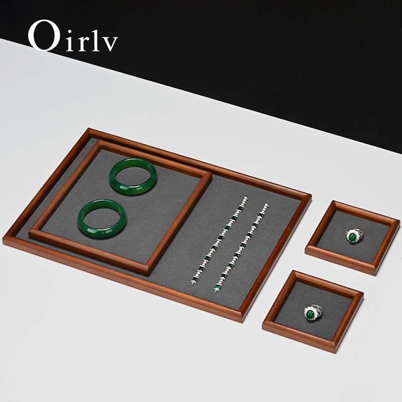 Wood Ring Blank - Oirlv 4 Boyutu Ahşap Takı Tepsisi