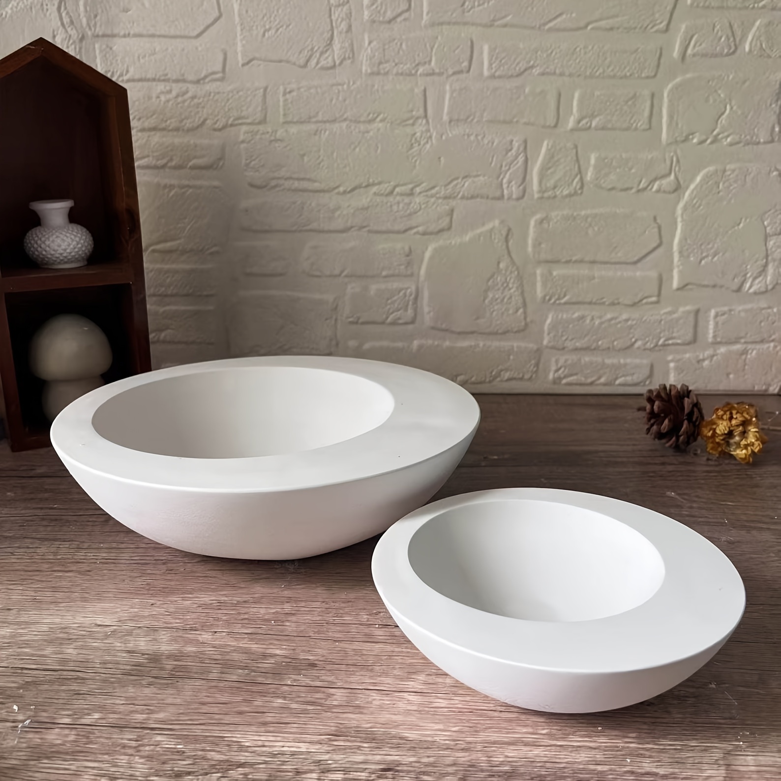 Coaster Mold Round - 1 adet Düzensiz Yuvarlak Kase Şeklinde