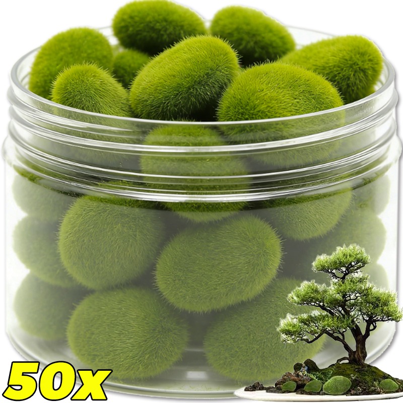 Terrarium Moss Art - 50/5 adet yapay köpük yosun kayaları