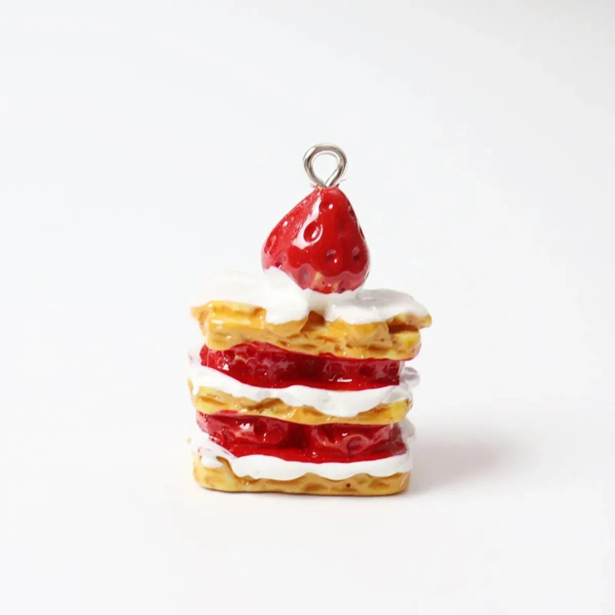 Resin Craft Projects - 10 adet Mini Simüle Çilekli Kek