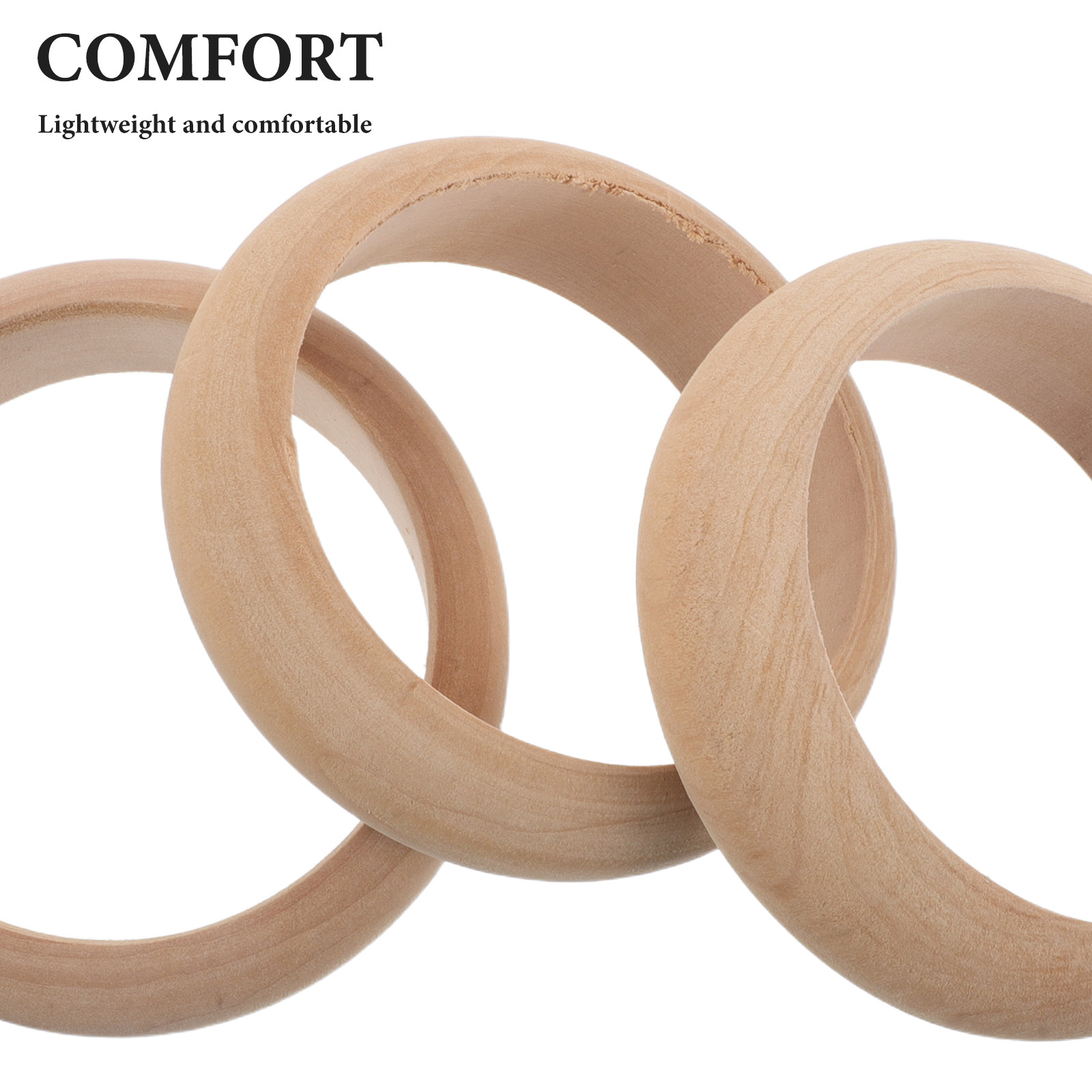 4 Adet Doğal Ahşap Bilezik, İş - Wood Ring Blank incelemesi ve fiyatı