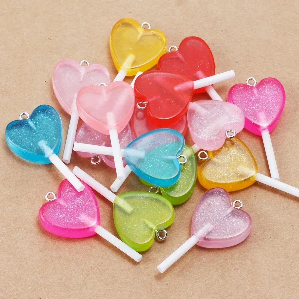 10 Adet Kawaii Işıltılı Kalp Ş - Resin Craft Projects incelemesi ve fiyatı