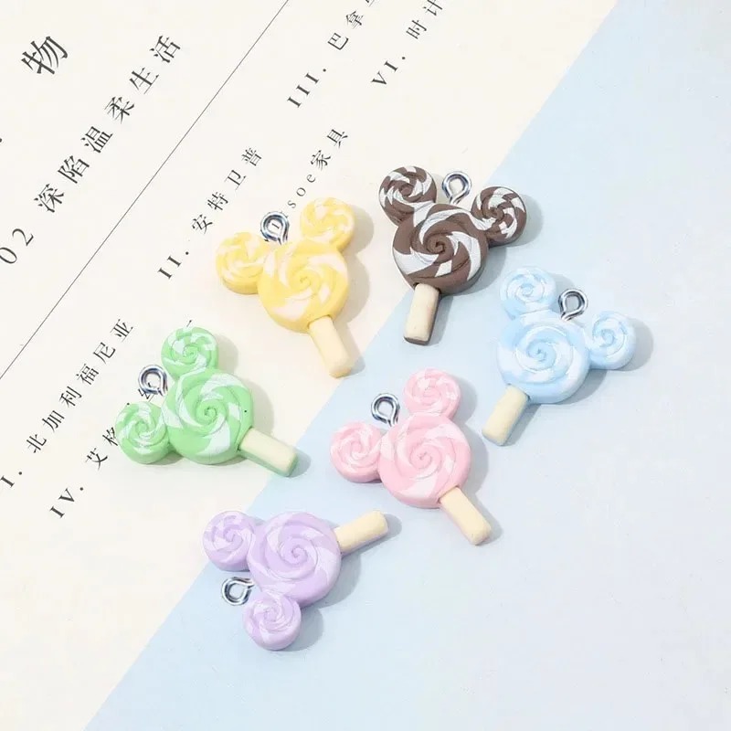 10 adet Kawaii Fare Lolipop Re - Resin Crafts Diy incelemesi ve fiyatı